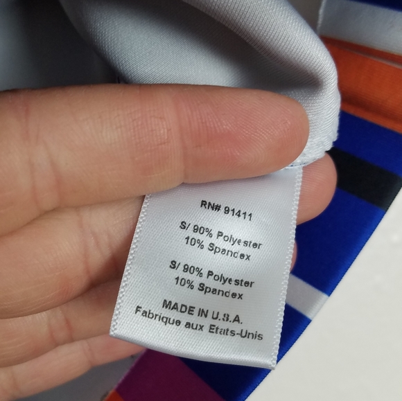 Clover Canyon Blue Vertical Stripe Floral Skirt XS - Picture 5 of 5